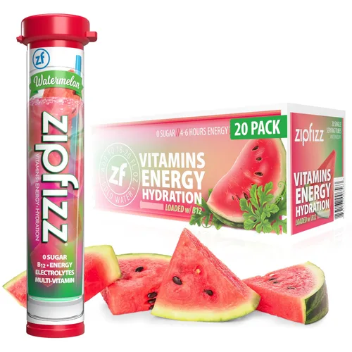Vista 24 de Zipfizz Bebida energética diaria en polvo, Berry, paquete de 12 Energía sostenida 3-en-1, hidratación rápida y vitaminas esenciales Sin azúcar