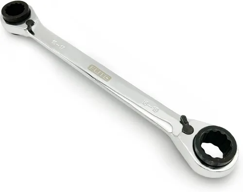 Vista 12 de Llave de trinquete 4 en 1 llave de extremo de caja doble llave de trinquete, llave de trinquete de cabeza flexible, llave de trinquete de anillo
