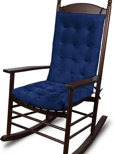 Vista 10 de ELFJOY Cojines para silla mecedora copetudo con respaldo alto y cojín de Negro