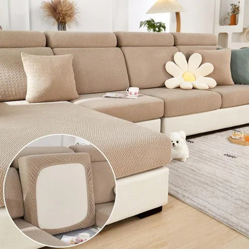 Vista 29 de Fundas de cojín para sofá, fundas de cojín lavables para mascotas, funda protectora elástica antideslizante para muebles