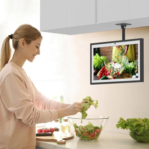 Vista 7 de Almoz - Soporte para debajo del gabinete para Echo Show 15/21, montaje de Altura-Negro