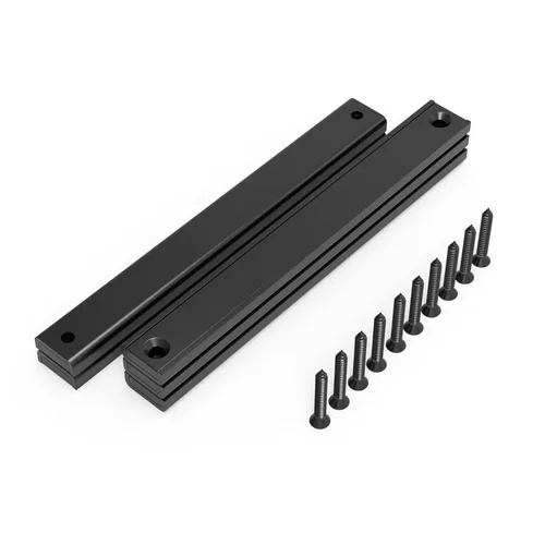 Vista 14 de Imanes rectangulares negros de neodimio de 16 libras con fuerza de tracción de 0.591 x 0.531 x 0.197 in, paquete de 16 con agujero avellanado
