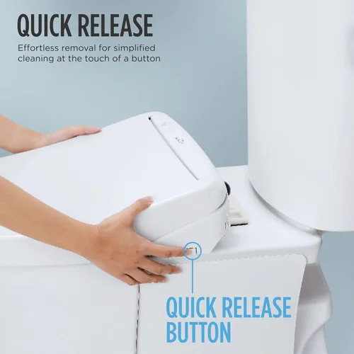Vista 8 de TOTO WASHLET C5 - Asiento de inodoro electrónico con bidé PREMIST y EWATER+ para limpieza de varita, redondo, algodón blanco - SW3083#01