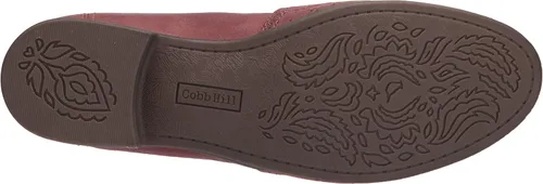 Vista 5 de Cobb Hill Crosbie - Mocasines sin cordones para mujer, Rojo, 7 ancho