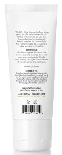 Vista 3 de TOULON Jabón facial de aloe vera, limpiador facial antienvejecimiento para piel grasa y tez clara. Limpiador facial antioxidante para mujeres