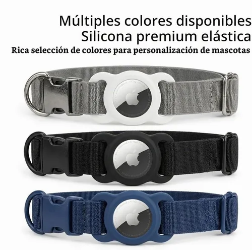 Vista 4 de Airtag - Soporte para collar de perro (2 unidades) para Apple Airtags Funda antipérdida de aire compatible con collares de perro de gato