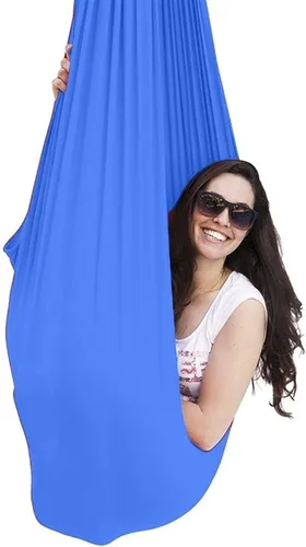 Vista 3 de Columpio sensorial para interiores con autismo y terapia para niños, hamaca colgante para niños y adolescentes con TDAH autista y Asperger