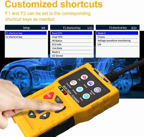 Vista 6 de Escáner T600 OBD2 - Compruebe el lector de códigos de luz del motor, lectura y borra códigos de falla, prueba de batería y datos en vivo, más