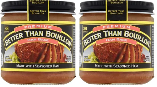 Vista 7 de Better Than Bouillon - Base de jamón premium, hecha con jamón sazonado, base mezclable para sabor añadido, 38 porciones por frasco, frasco de 8