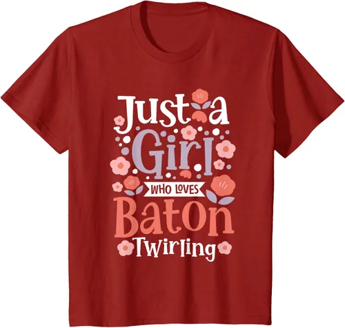 Vista 67 de A Girl Who Loves Baton Twirling - Camiseta de giro Majorette Twirler, Negro
