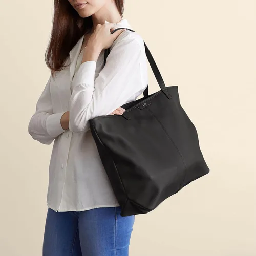 Vista 2 de Leatherology Bolso Downtown con cremallera, Negro Onyx