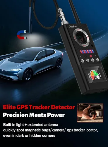Vista 4 de Detectores de cámara oculta profesionales con detección automática, buscador de cámara espía, rastreador GPS/detector de insectos, detector