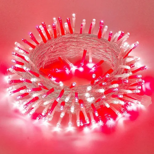 Vista 42 de JMEXSUSS 200 luces LED de Pascua al aire libre e interior para decoraciones, 66 pies conectables pastel luces de Pascua cadena de alambre