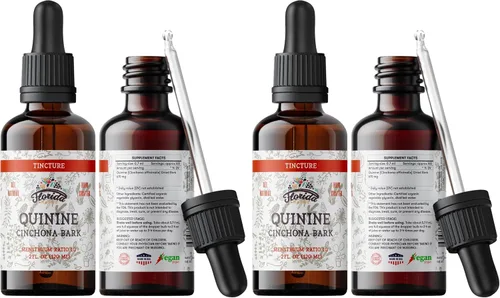 Vista 6 de Extracto de tintura de quinina, líquido de quinina (Cinchona officinalis) Suplemento de hierbas de corteza seca, sin OMG, sin gluten en glicerina