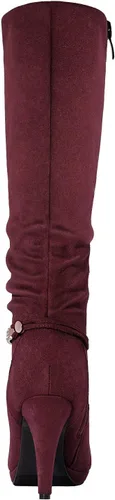 Vista 5 de DREAM PAIRS - Botas de tacón alto con plataforma, a la rodilla, para mujer