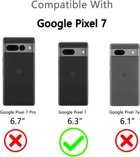 Vista 2 de Bastmei Funda para Google Pixel 7 5G (2022), extremadamente ligera, ultra ligera, súper delgada, protección de cámara, carcasa de PC dura