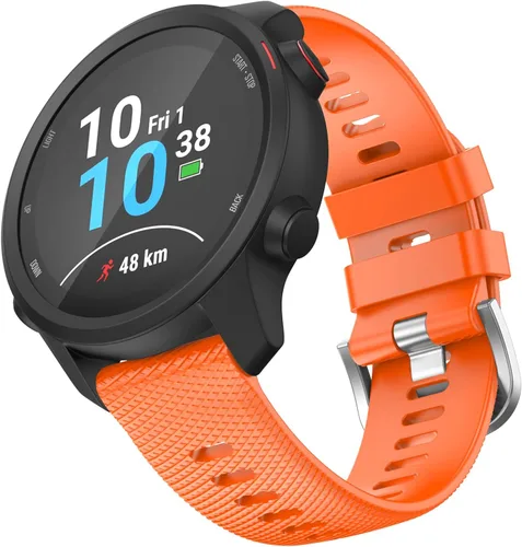 Vista 8 de OVERSTEP Correa de reloj para Garmin Venu 2 Plus/Venu SQ/Forerunner 645/245 Correa de muñeca de liberación rápida para Garmin Vivoactive 3