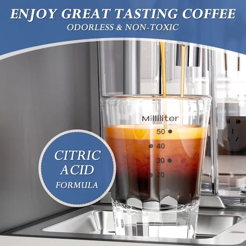 Vista 5 de Anmumu Delonghi* Kit de descalcificación compatible con 1 paquete de repuesto de filtro de café, incluye solución de descalcificación (6.8 fl oz)