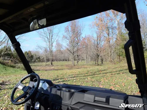 Vista 6 de Parabrisas SuperATV de tamaño completo para Polaris Ranger XP 1000 2017+ (ver ajuste) Policarbonato de 1/4 pulgadas de grosor resistente a