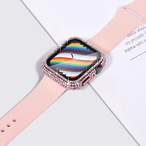 Vista 14 de Surace Bling - Carcasa con protector de pantalla para Apple Watch Series 3, 2, 1 de 1.496 pulgadas