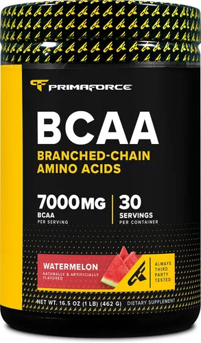 Vista 6 de Primaforce BCAA Polvo (piña mango) 30 porciones por envase – 2:1:1 BCAAs, bebida de recuperación después del entrenamiento con aminoácidos y sal