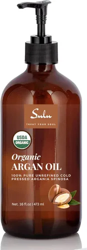 Vista 4 de Aceite de Argán marroquí Virgen Orgánico 100% Pure Cold Pressed Unrefined, 2 onza, 100
