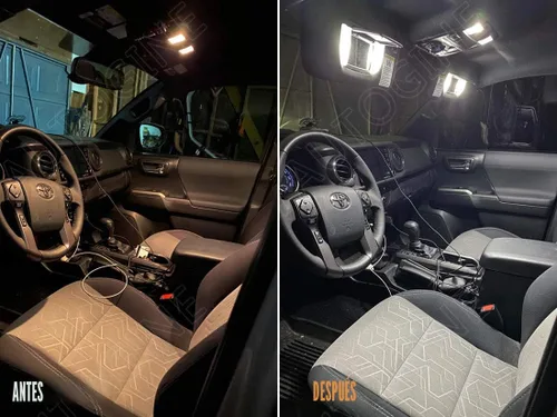 Vista 3 de AUTOGINE Kit de 16 luces LED interiores blancas para Toyota 4Runner 2010 2011 2012 2013 2014 2015 2016 2017 2018 2019 2020 2021 2022 paquete