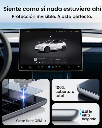 Vista 4 de REEVAA - Protector de pantalla frontal para Tesla modelo Y/3 estándar