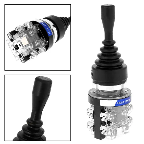 Vista 3 de 380V 15A AC Joystick Controller 4 posiciones 4NO Joy Stick Joystick Controller Switch Reemplazo