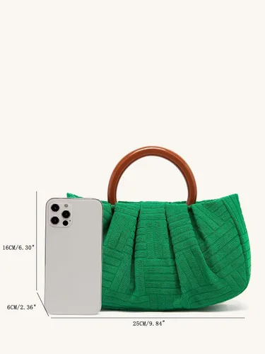 Vista 5 de Verdusa Bolso de mano pequeño fruncido para mujer