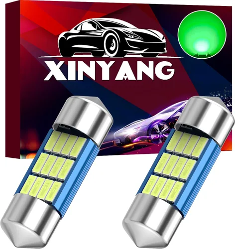 Vista 8 de XINYANG 2 piezas Bombilla LED festoon 578 para auto de 41mm 42mm 1.65 pulgadas, bombilla 211-2 extremadamente brillante, 20 chipsets SMD 4014, libre