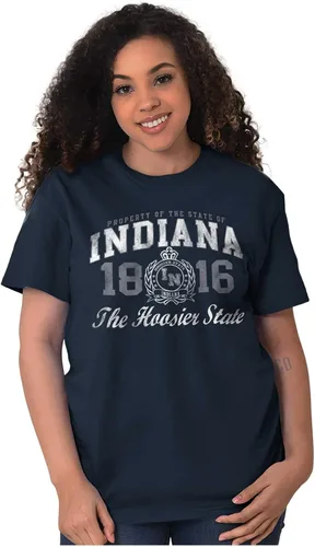 Vista 11 de Indiana Midwestern Souvenir Tourist in Crewneck Camisetas Mujer