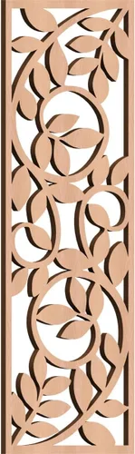 Vista 172 de 9 3/8"W x 24 3/8"H x 1/4"T Utica Decorativo Fretwork Madera Paneles de Pared, Abedul