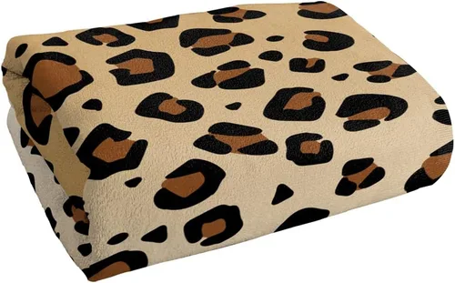 Vista 3 de LOGOVISION Toalla de playa con estampado de leopardo 30" X 60