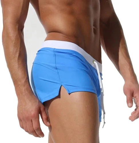 Vista 3 de TONLEN Traje de baño corto para hombre con bolsillo con cremallera