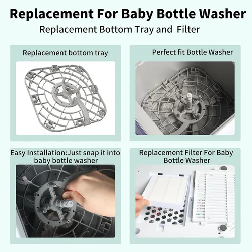 Vista 6 de Bandeja inferior para lavadora de botellas MomCozy KleanPal Pro Grownsy