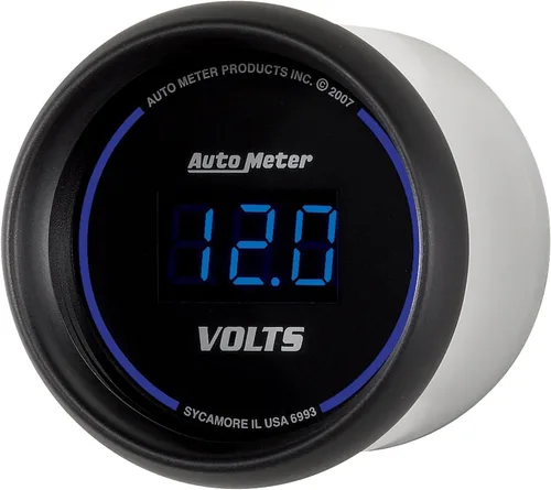 Vista 4 de Auto Meter 6993 Medidor de voltímetro digital cobalto 2.3125 pulgadas