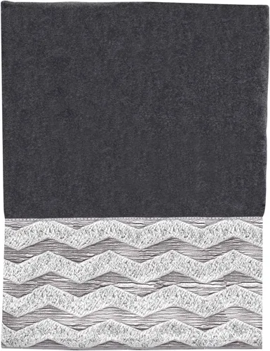 Vista 14 de Avanti Linens - Toalla de mano, algodón suave y absorbente (colección Chevron Galaxy, negro)