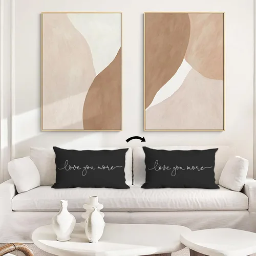 Vista 3 de Funda de almohada decorativa para el Día de San Valentín, 12 x 20 pulgadas, funda de cojín decorativa para sofá, cama, decoración del hogar