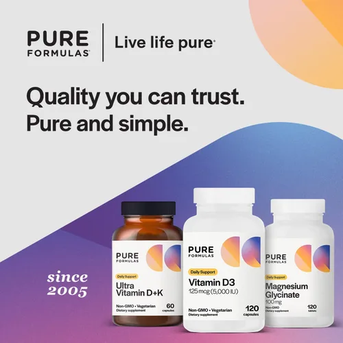 Vista 6 de PureFormulas Vitamina D3 5,000 UI 125 mcg - Suplemento de vitamina D pura para la formación saludable de huesos, dientes, salud cardiovascular