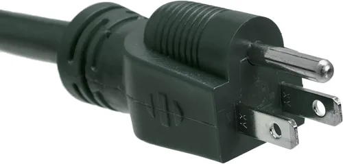 Vista 2 de Amazon Basics Cable de extensión para interiores y exteriores, 25 pies, vinilo de 3 puntas con 3 tomas de corriente, 13 amperios, 1625 vatios, 125