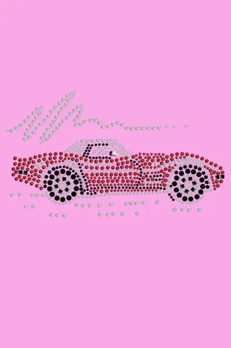 Vista 2 de Red Corvette - Camiseta con cuello en V para mujer, ajuste ajustado, talla pequeña