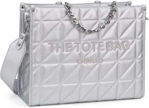 Vista 24 de Bolso de mano para mujer, bolsa satchel con asa superior y correa para el hombro