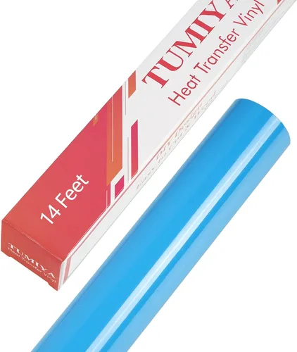 Vista 60 de TUMIYA - Rollo de vinilo para transferencia de calor (100.1 x 14.8 ft, vinilo adhesivo brillante HTV (rosa)