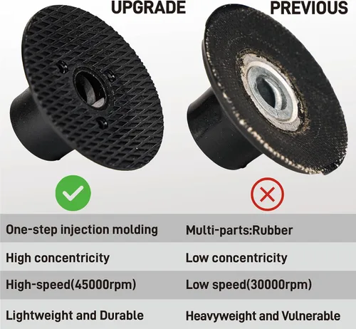 Vista 8 de Kit de pulidora neumática mini lijadora orbital, herramienta de preparación de superficie de ángulo recto de aire de 2 pulgadas con 41 discos