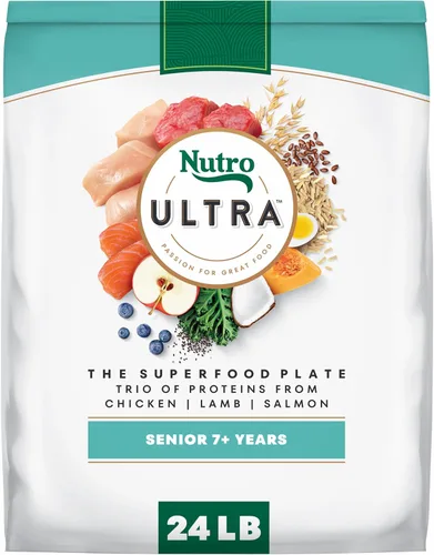 Vista 16 de Nutro Ultra High Protein - Alimento seco para perros mayores, pollo, cordero y salmón, 13 libras
