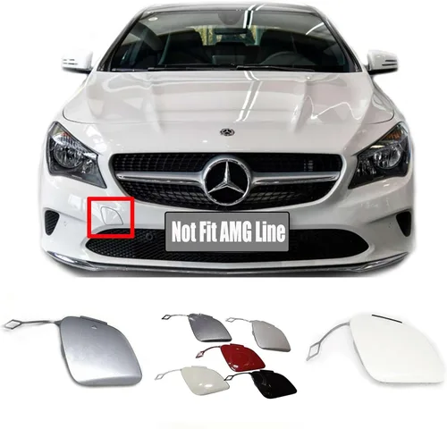 Vista 9 de Funda de enganche delantero Compatible con Mercedes-Benz CLA-Class Coupé W117 Facelift para CLA180 CLA200 CLA220 CLA250 2016 2017 2018 2019 2020