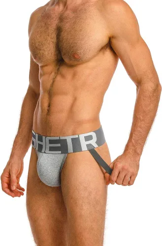 Vista 5 de BSHETR Suspensorio para hombre con banda súper ancha, algodón básico transpirable para hombres