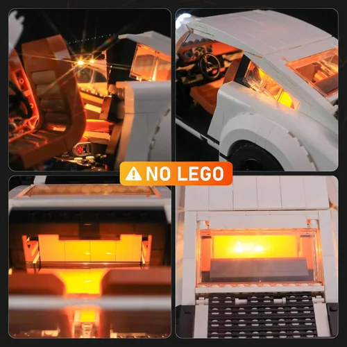 Vista 2 de LIGHTAILING - Juego de luces para Porsche 911 modelo de bloques de construcción, kit de luz LED compatible con Lego 10295 (no incluye el modelo)