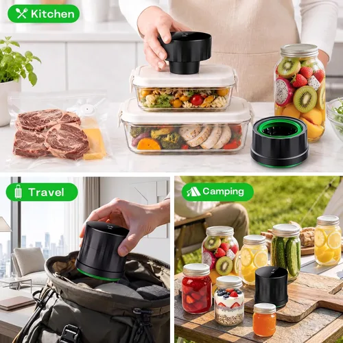 Vista 4 de Electric Mason Jar Vacuum Sealer Kit